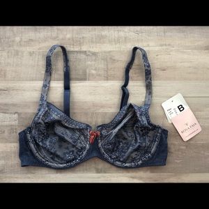 NWT Rosa Faia Fleur Underwired Moonlight Blue Bra